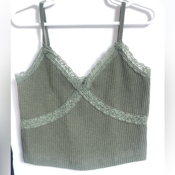 Aeropostale Tops - Aeropostale Green Corset Crop Top size XS